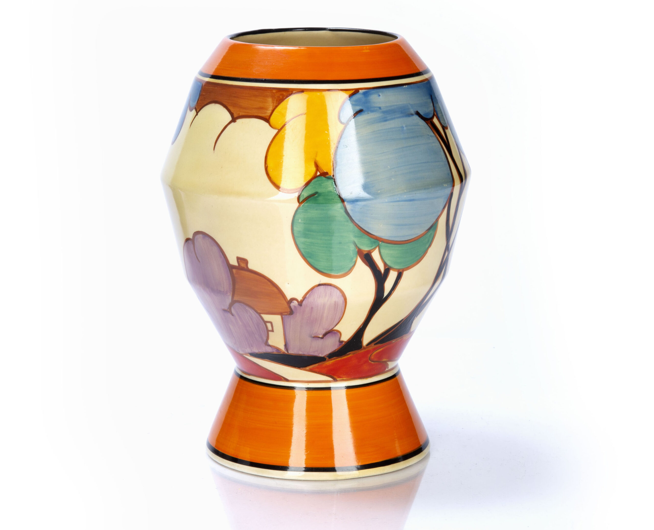 Clarice Cliff 'Autumn' shape 365 vase