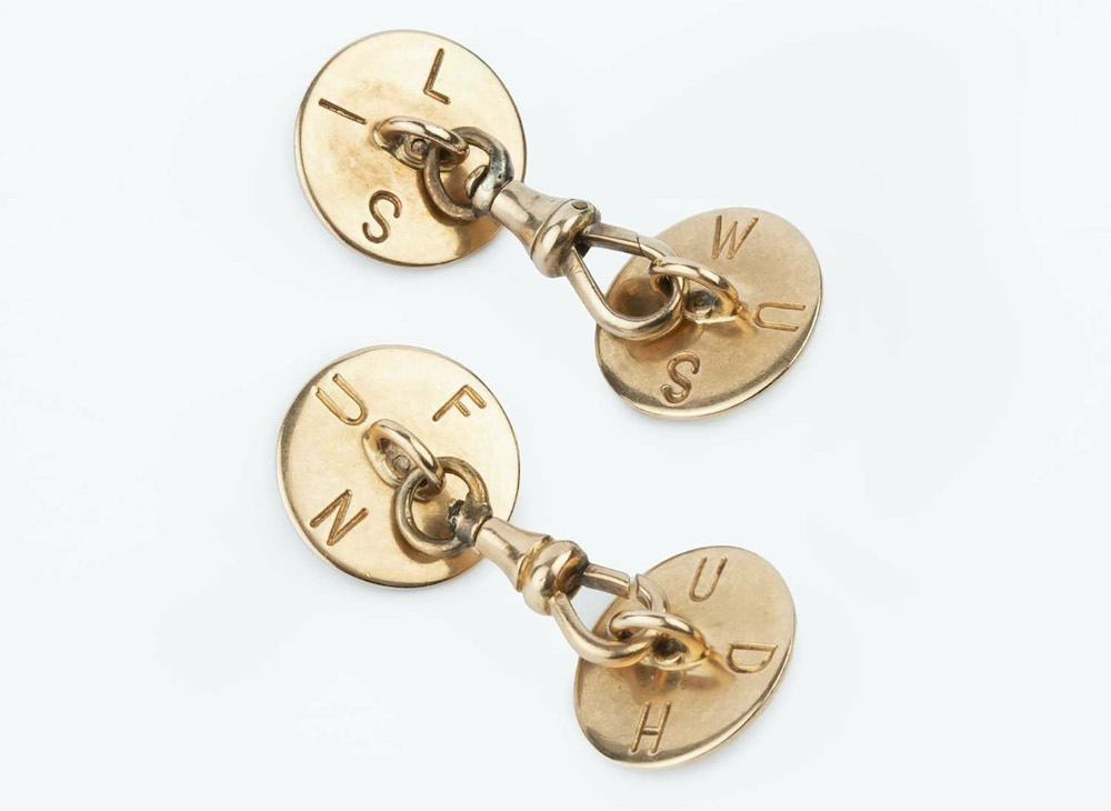 Back of Ian Fleming's cufflinks 