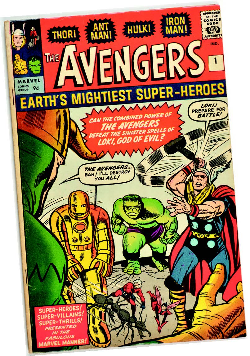 A first issue of The Avengers which sold for £1,000