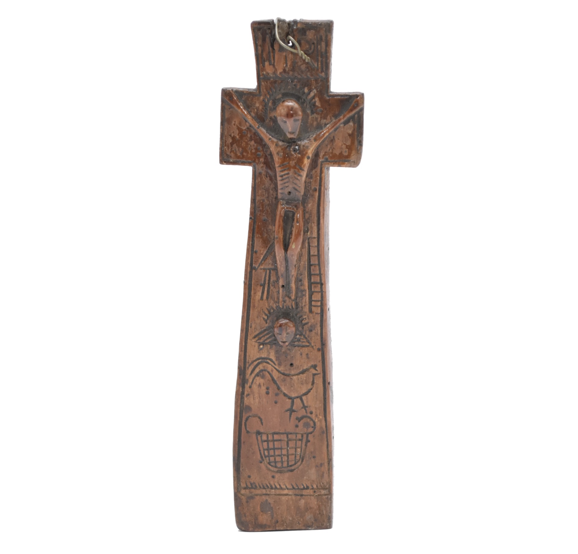 Irish fruitwood penal cross