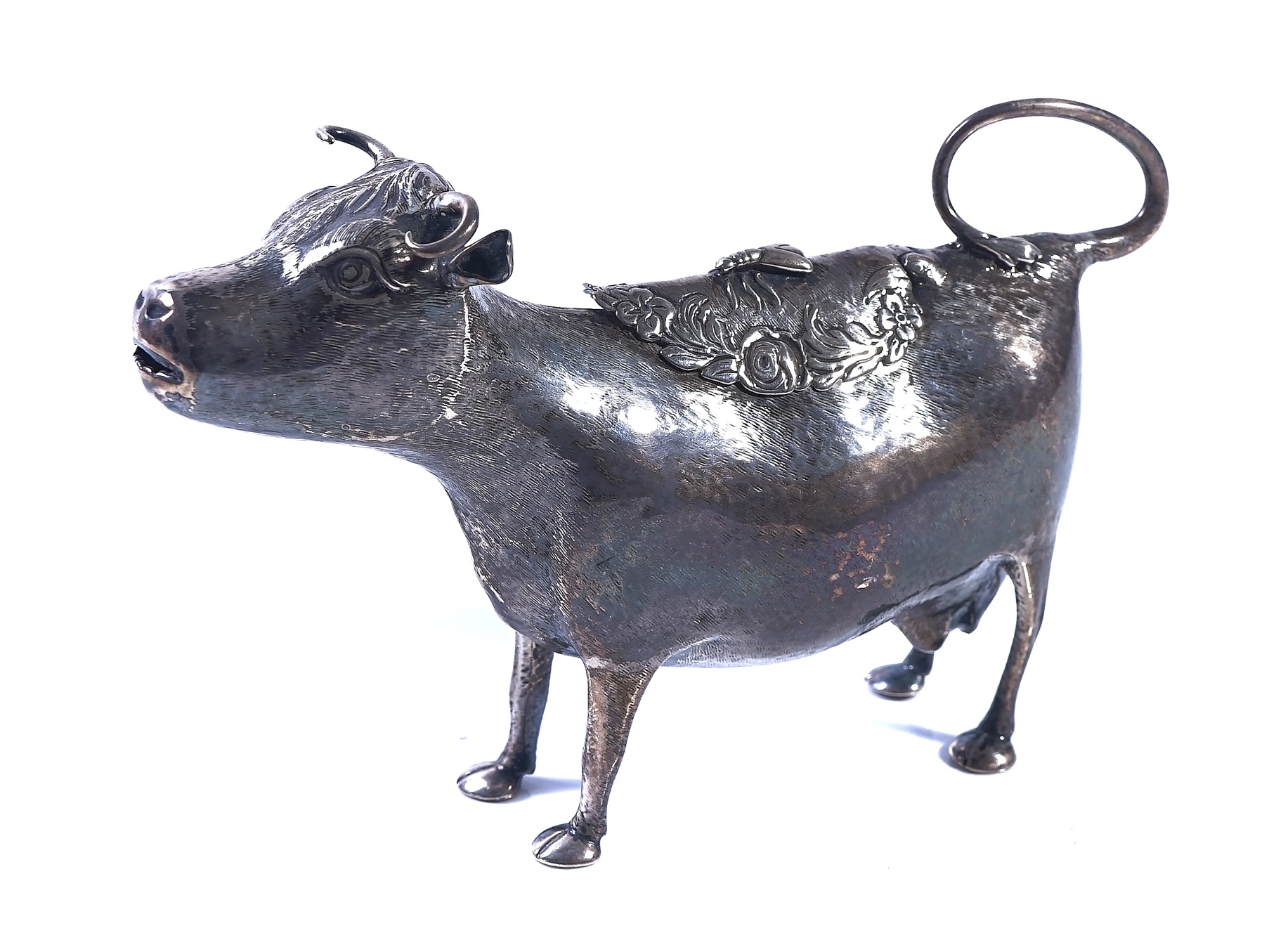 George III silver cow creamer