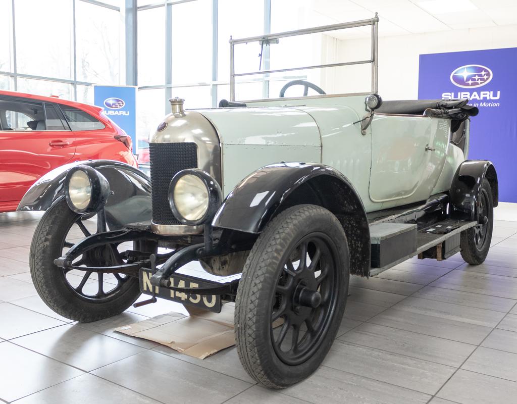 A 1922 Morris Bullnose classic car ready for auction