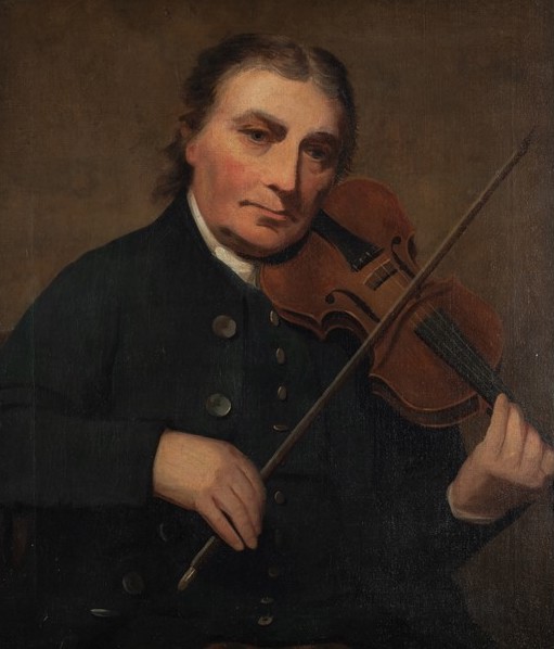 A portrait of the fiddler Neil Gow by Sir Henry Raeburn