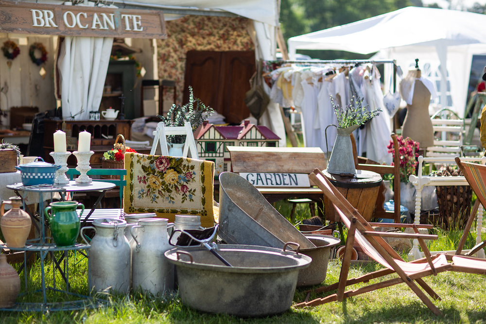 Antique items at Arthur Swallow Fairs Beale Park Decorative Home & Salvage Show 