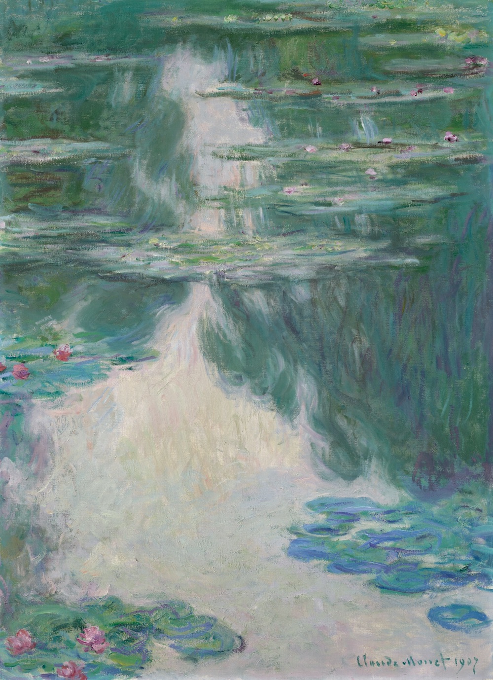 Claude Monet's Nymphéas, temps gris