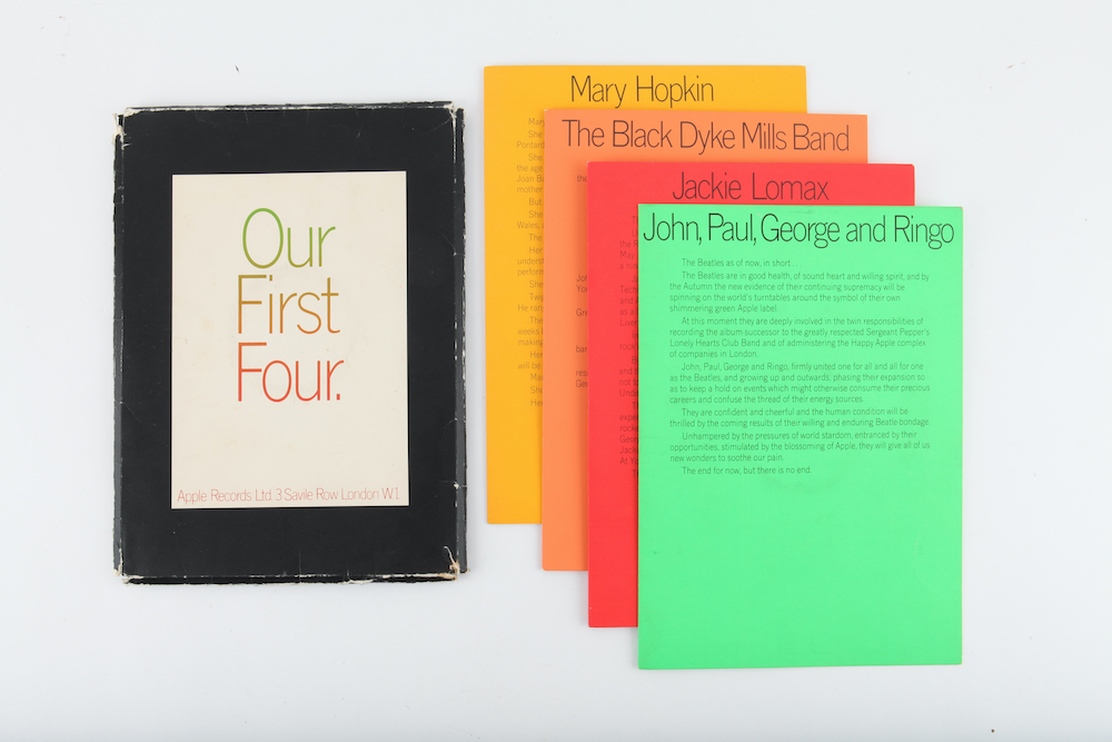 The Beatles, Our First Four, a 1968 Apple promo presentation pack