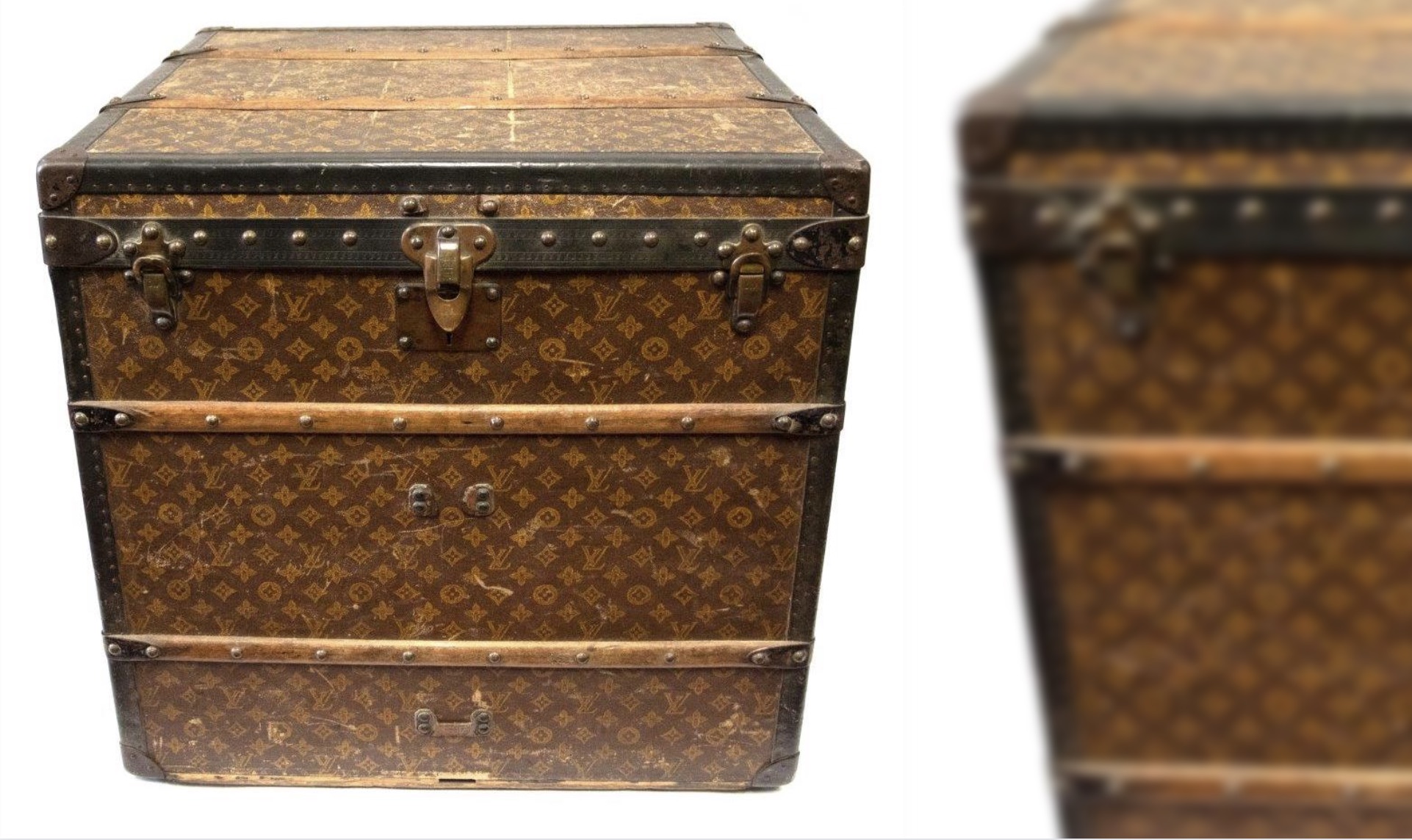 Louis Vuitton steamer trunk in London sale - Antique Collecting