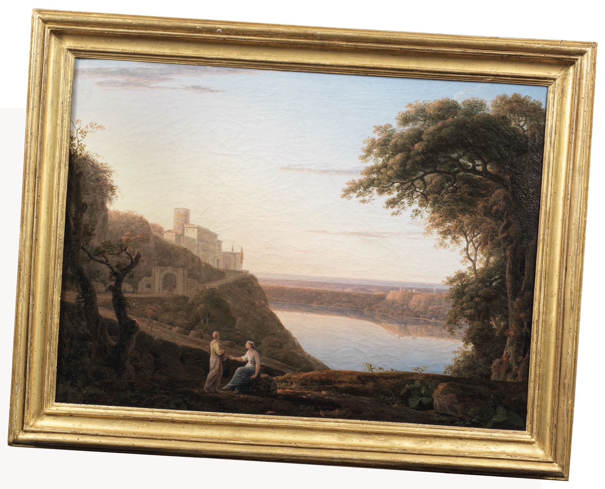 Jacob More (c. 1740-1793) A view of Lake Nemi, anciently called Speculum Dianae