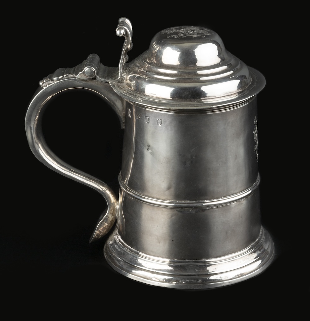 George II silver tankard