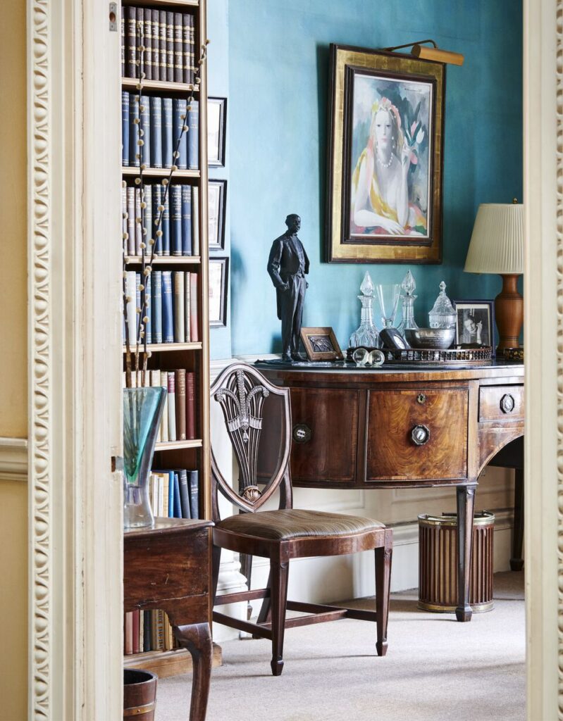 The Library in Lady Avon's London home