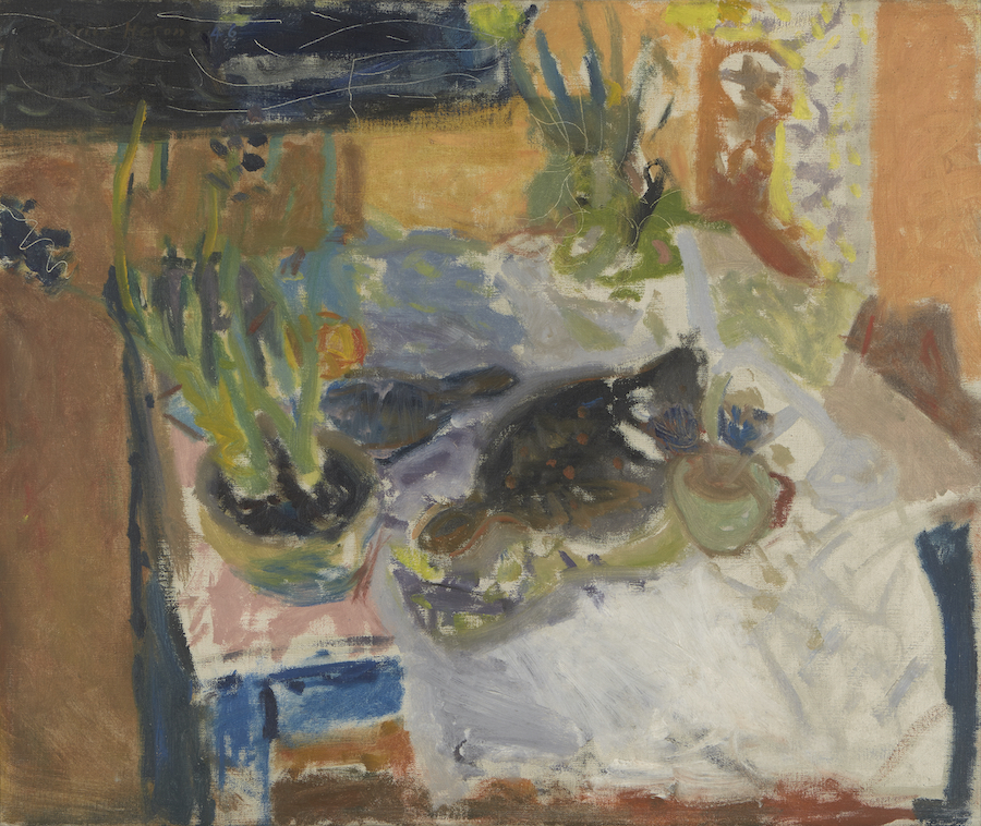 Patrick Heron, Still Life with Hyacinths, Plaice and Lemon, 1946