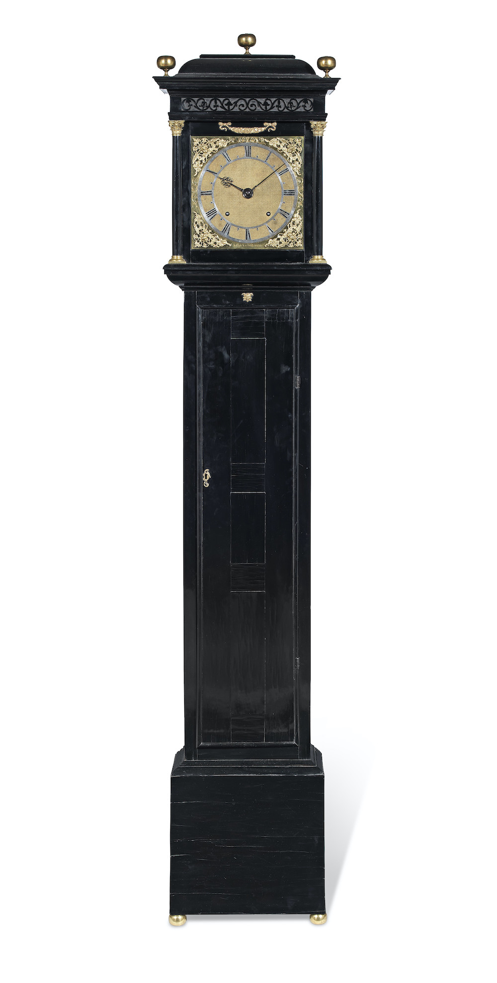 17th-century ebony veneered longcase clock of three-month duration by Joseph Knibb, London