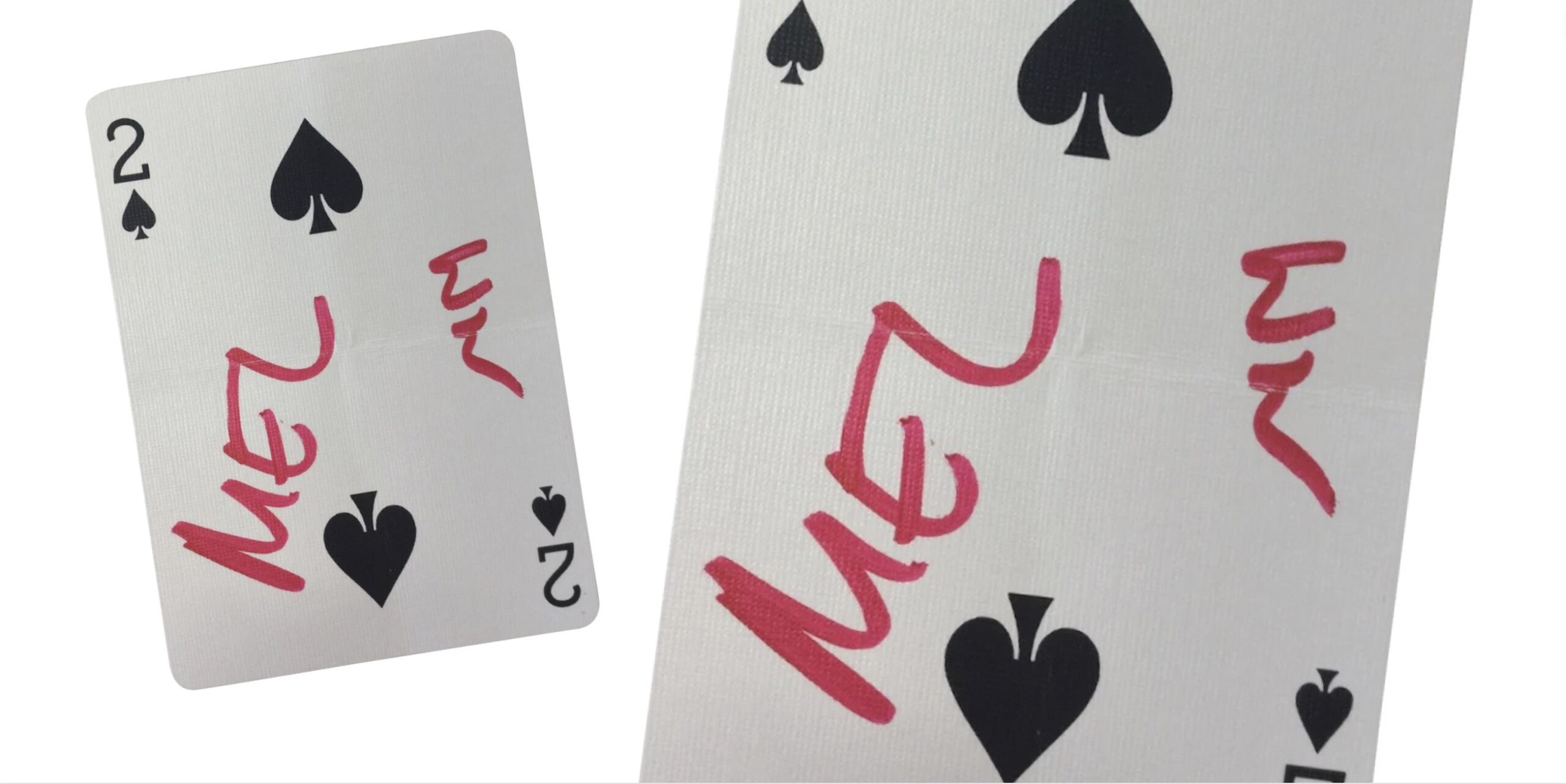 Playing card autographed by Prince William