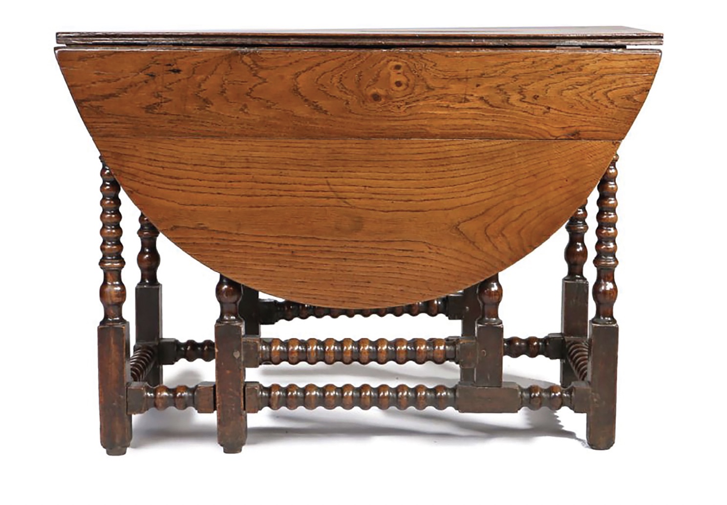 An early 18th-century oak gateleg table