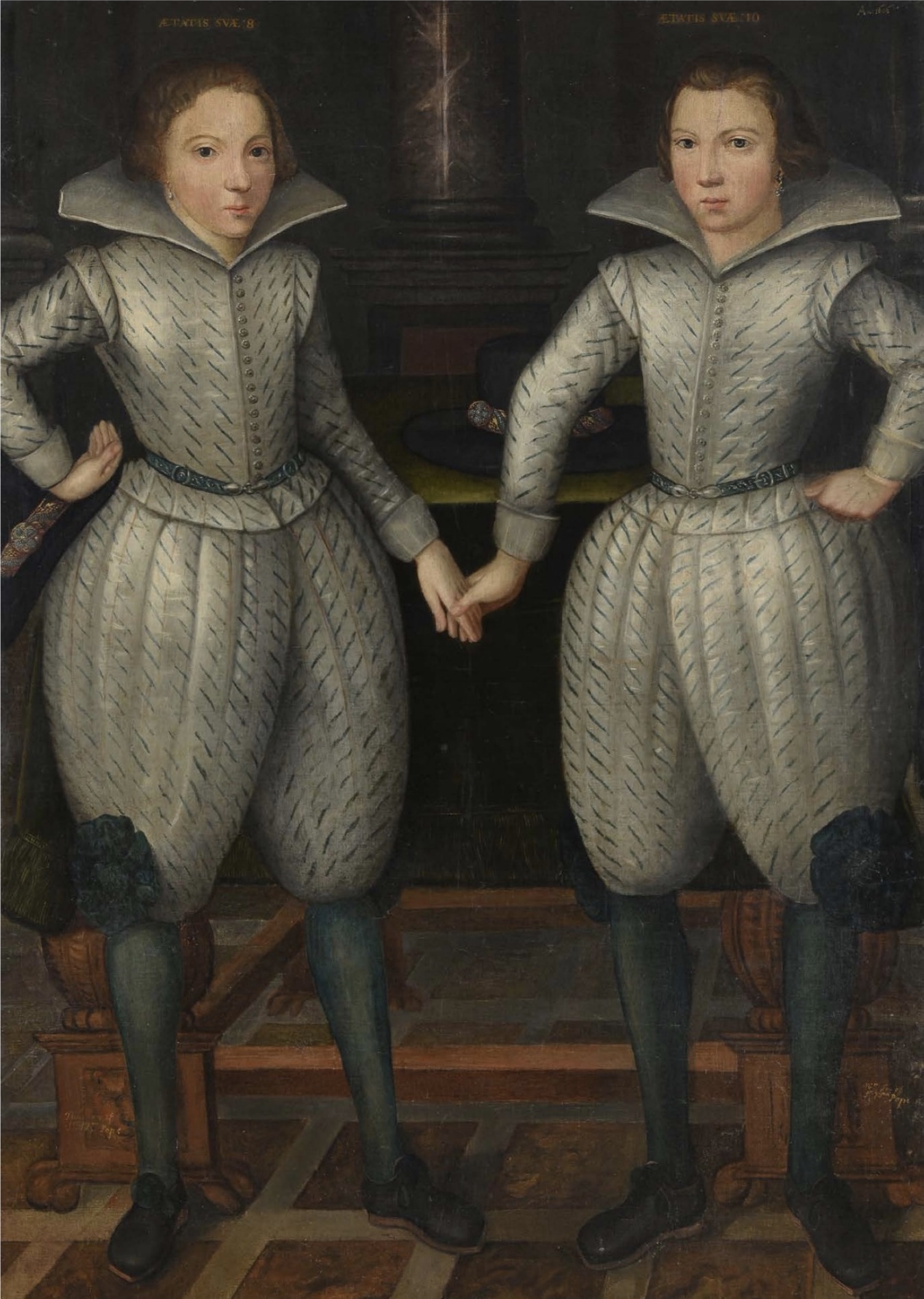 Jacobean double portrait of Thomas and William Pope 
