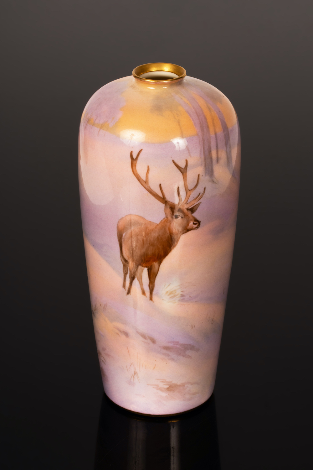 A Royal Worcester vase by famed Worcester artist Harry Davis 