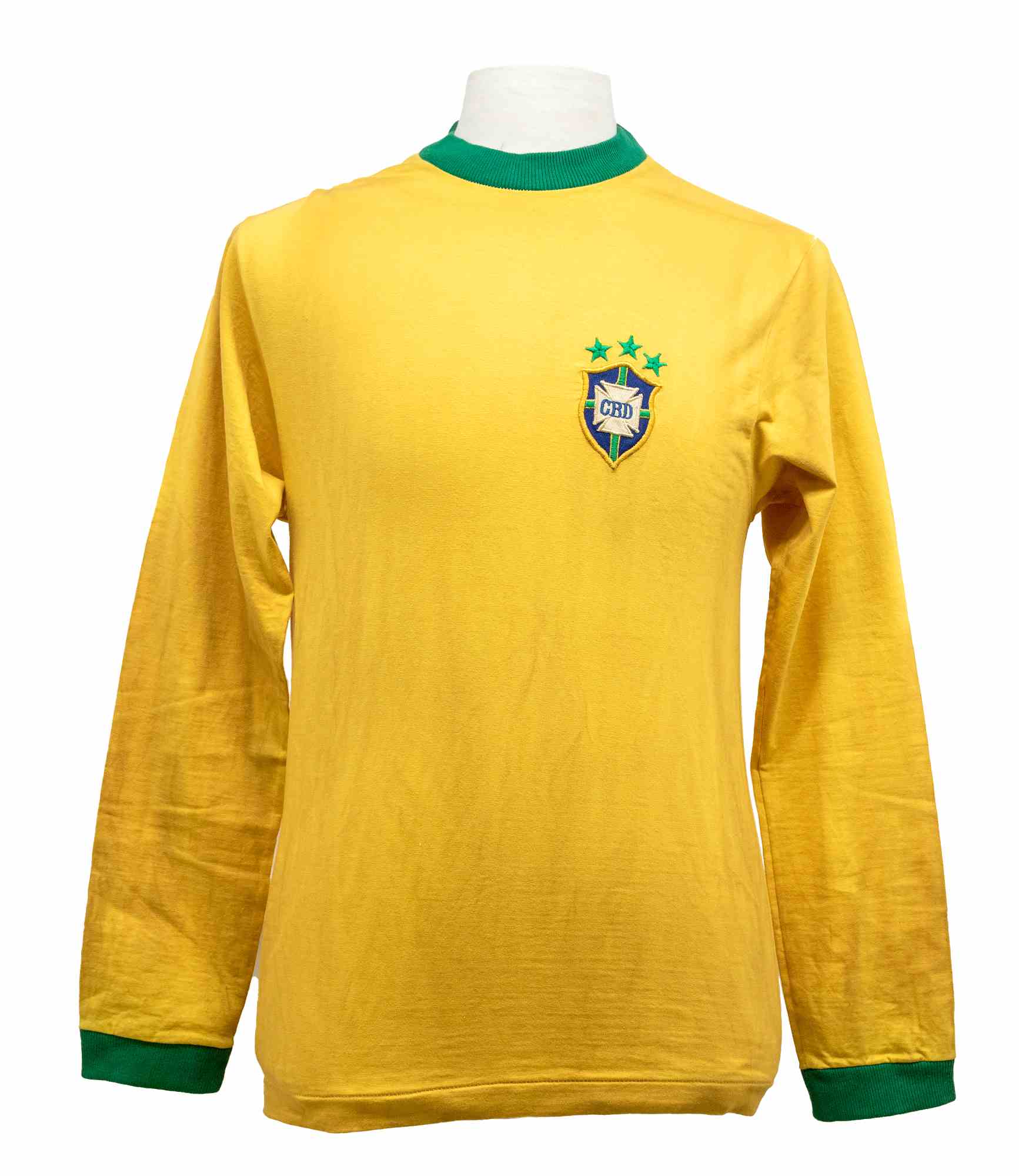 Front of Pele's Brazil number 10 football shirt