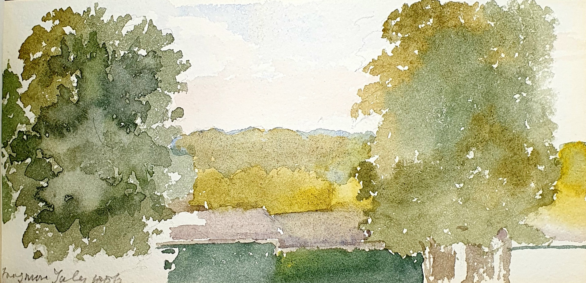 Watercolour of Frogmore House by Queen Victoria