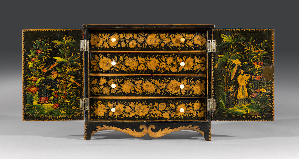 Regency Chinoiserie table cabinet