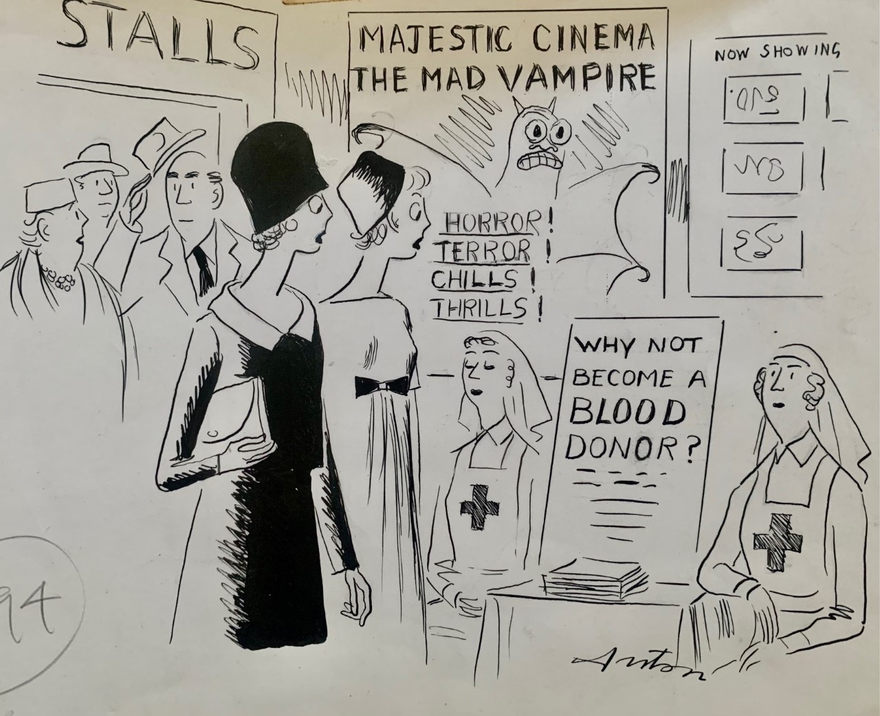 Vintage cartoon by Anton