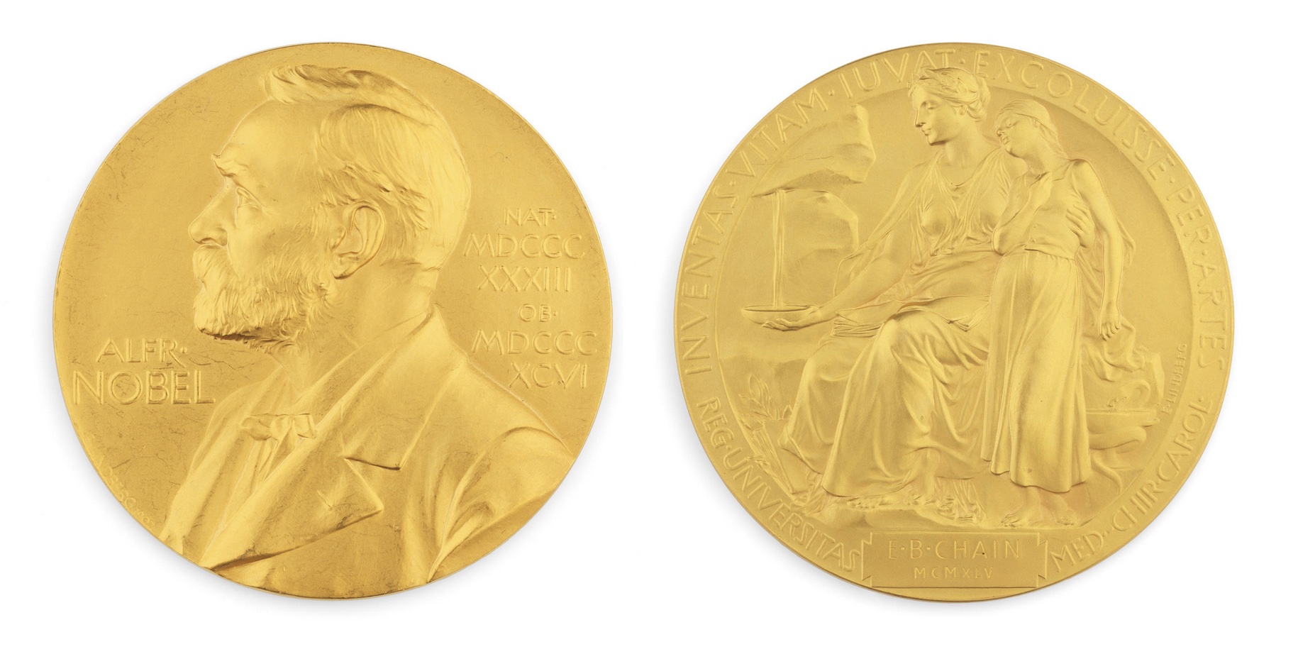 Sir Ernst Chain's Nobel Prize winner's medal