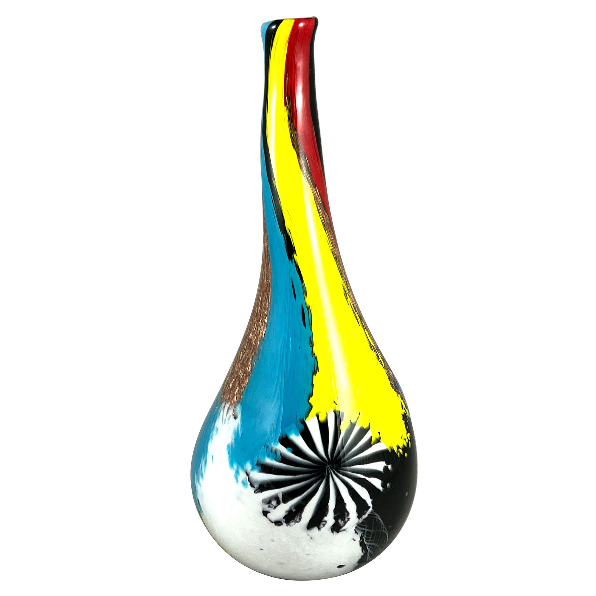 Murano glass Olaf vase by Dino Martens for Aureliano Toso