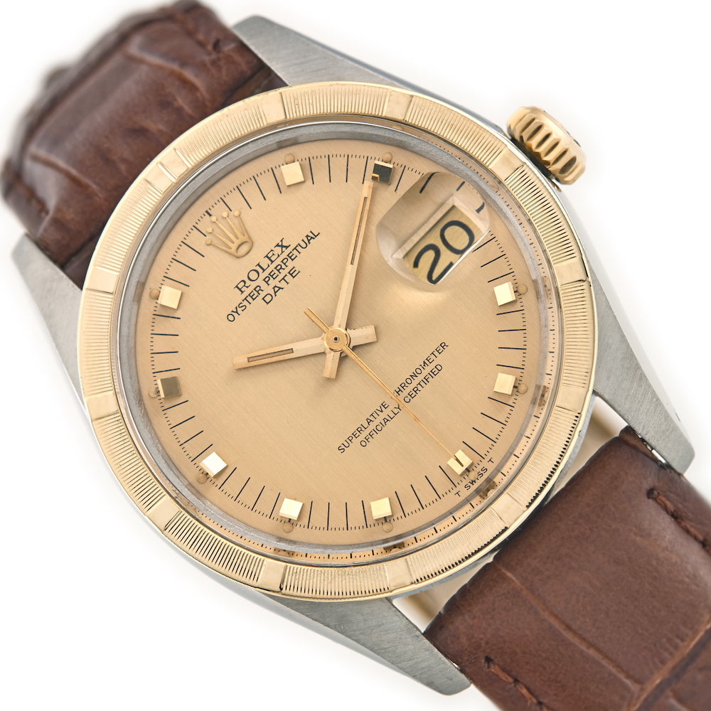 Rolex Oyster Perpetual Date Steel and Gold 1978 Thunderbird Bezel