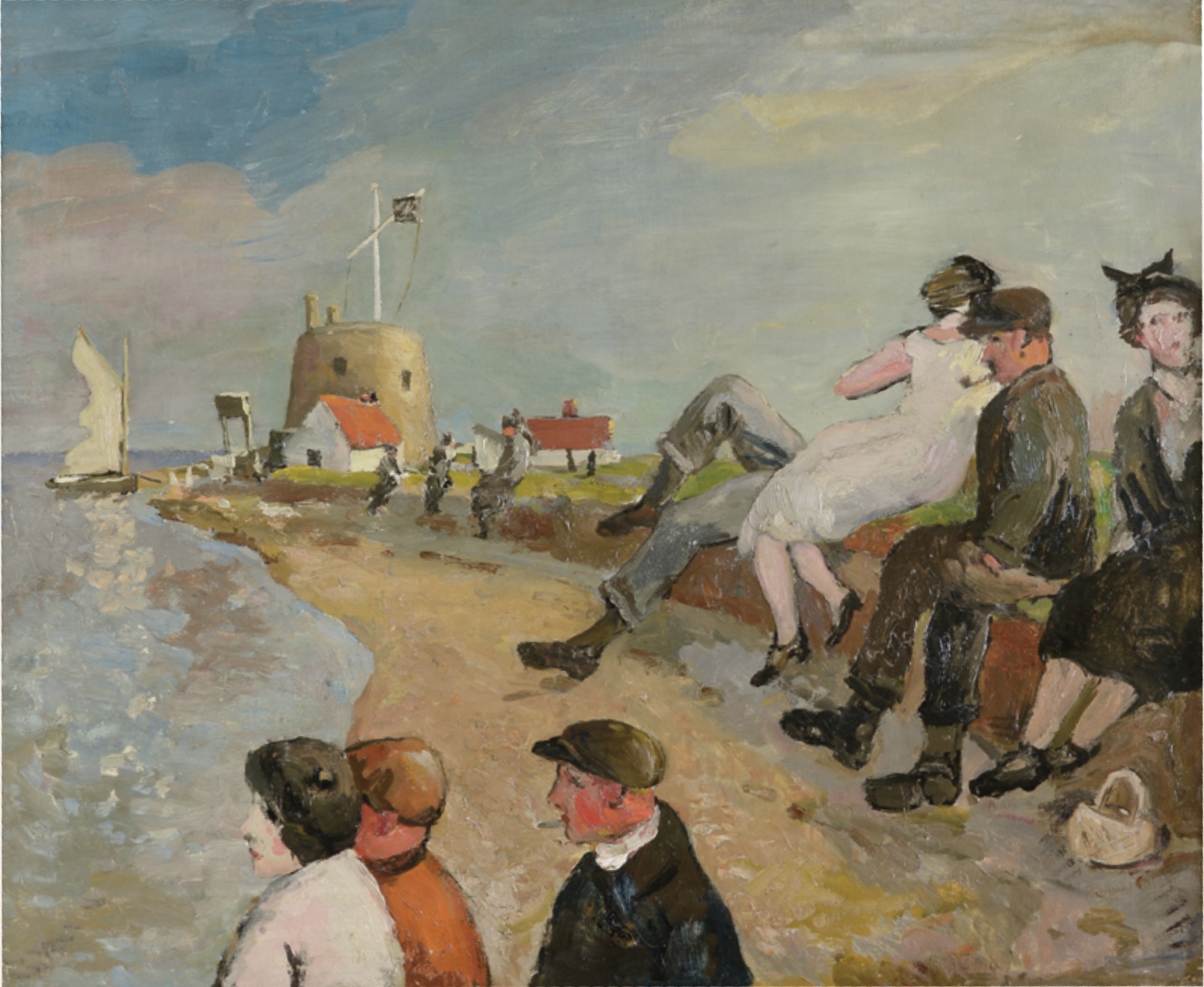 Allan Walton (1892-1948) Bawdsey End, Old Felixstowe, Suffolk; oil on canvas, sold for £7,150 more than triple its low estimate of £2,000 at the same sale, image courtesy of Sworders