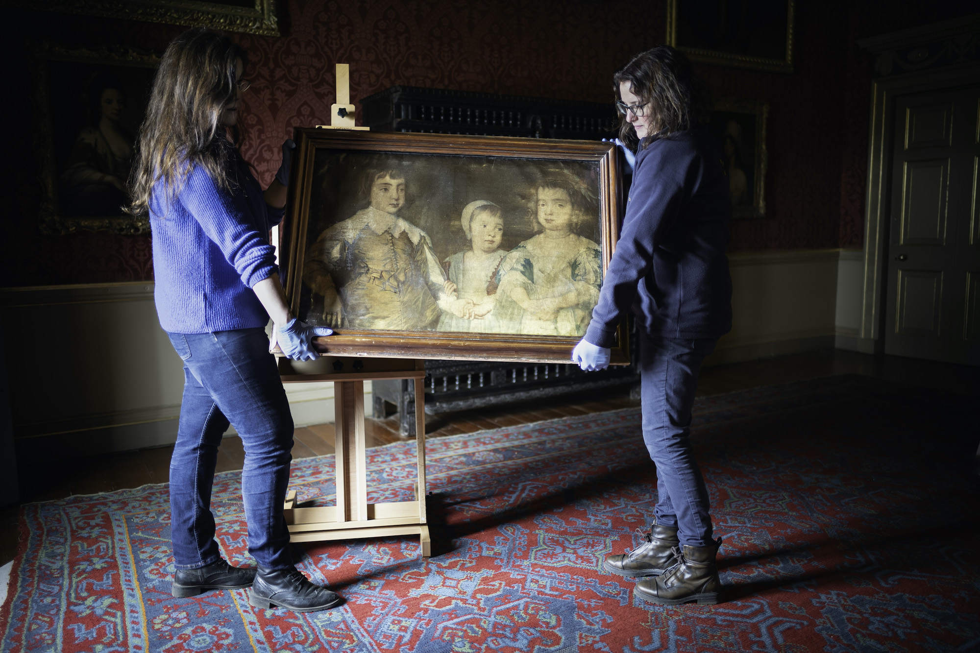 Curators put Le Blons Mezzotint on show at Oxburgh Hall