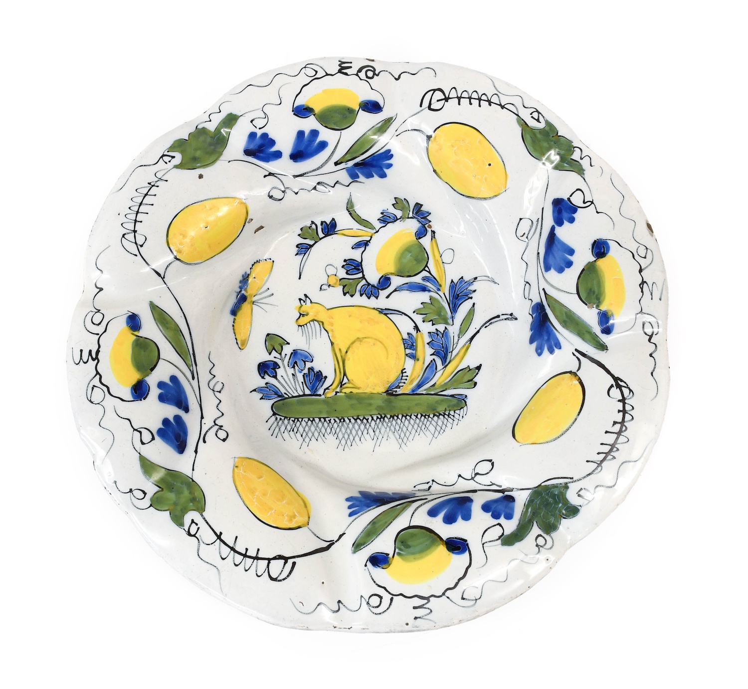 An antique Delft plate