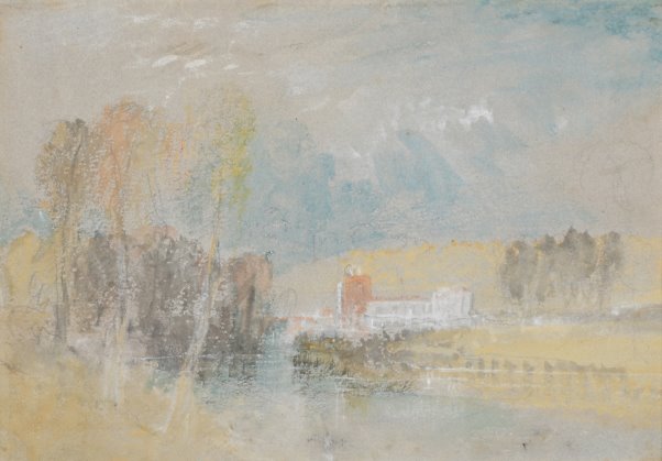 River Landscape in France by Joseph Mallord William Turner R.A. (1775-1851)