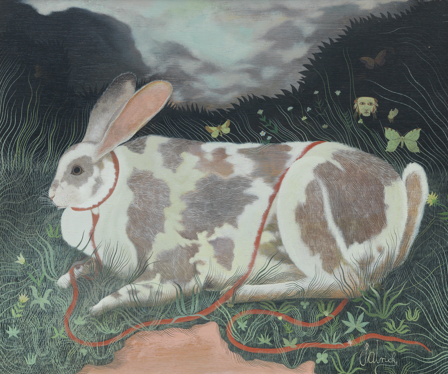 John Byrne painting entitled 'The Rabbit'