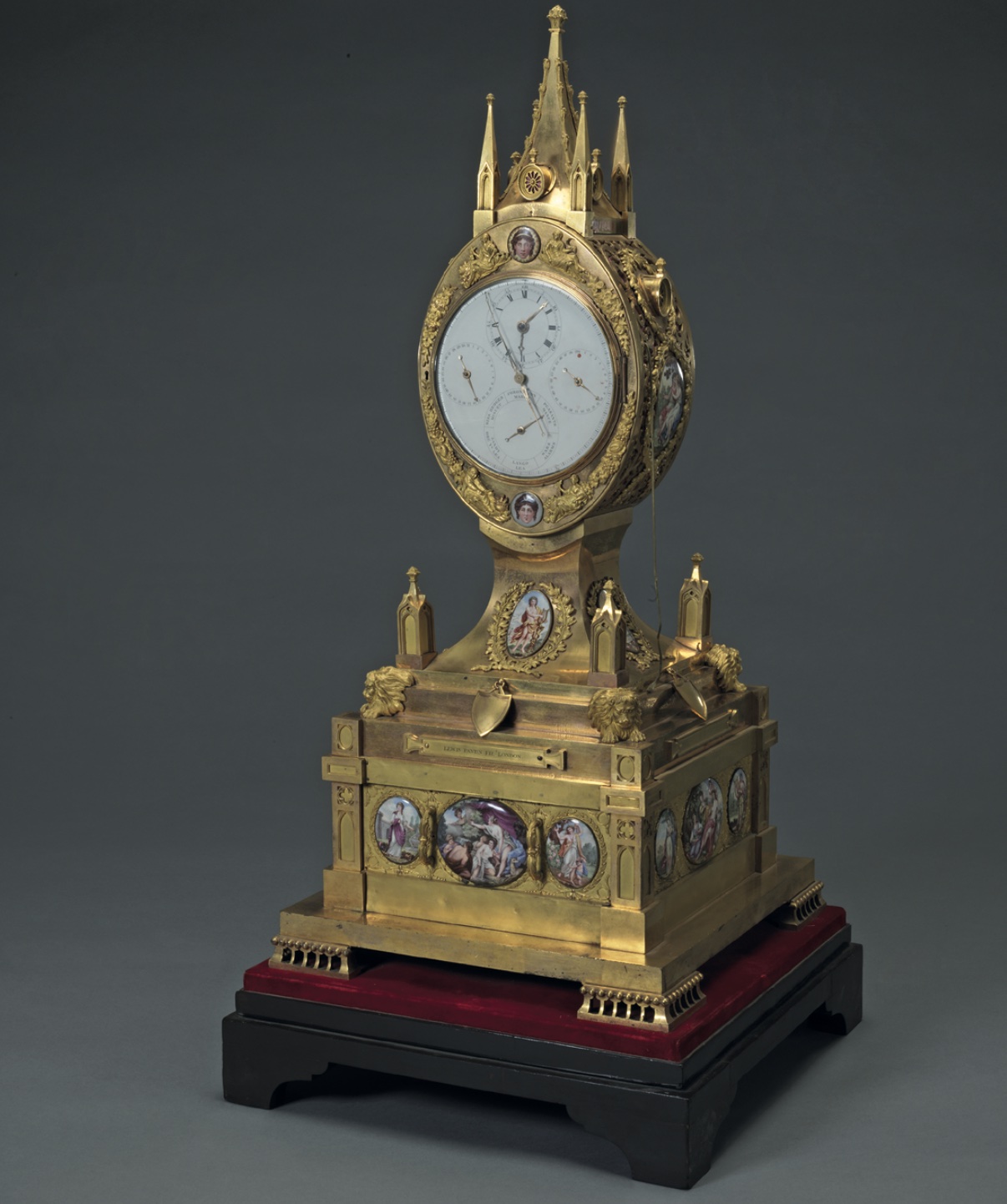 A Zimingzhong by three makers including the artist John Howes, clockmaker John Marriott and goldsmith Lewis Pantin, 1780s