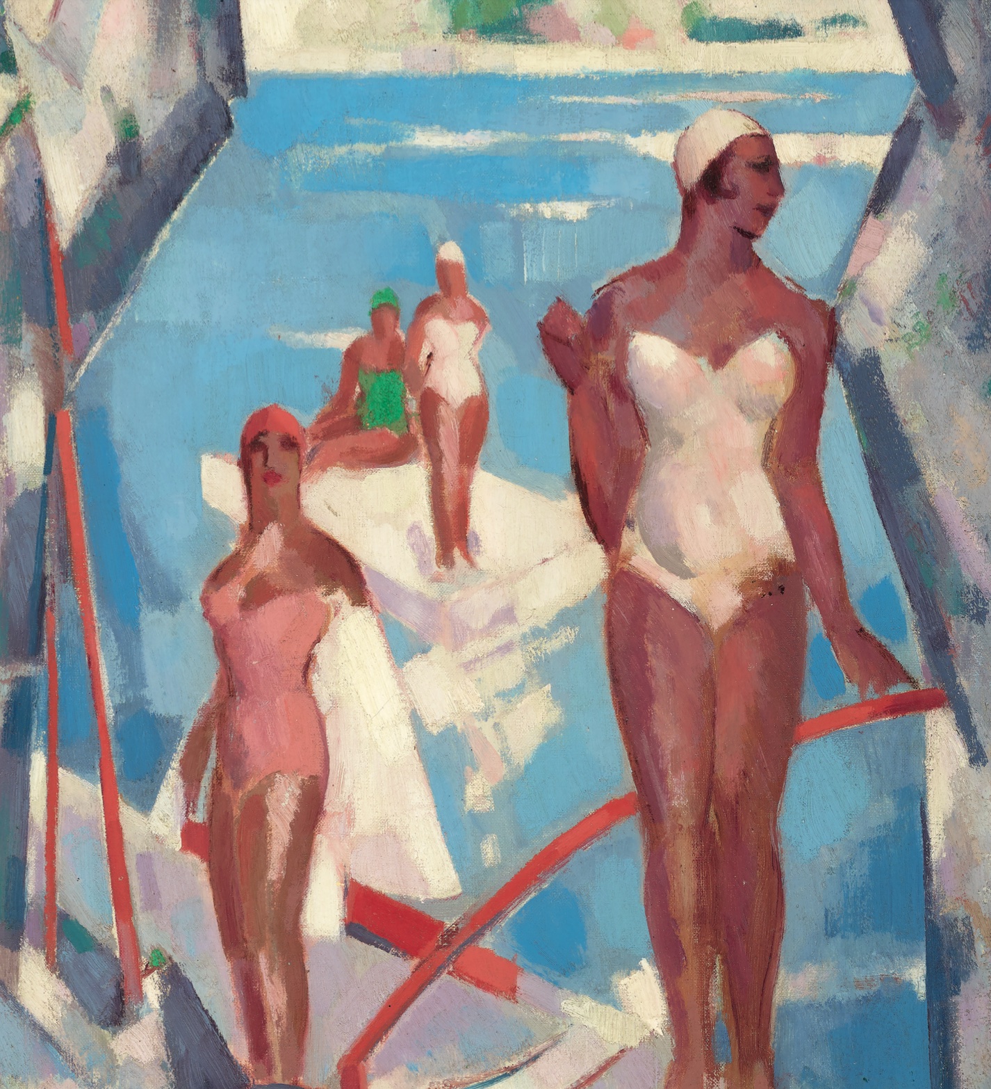 JD Fergusson (1874-1961) Bathers, Antibes