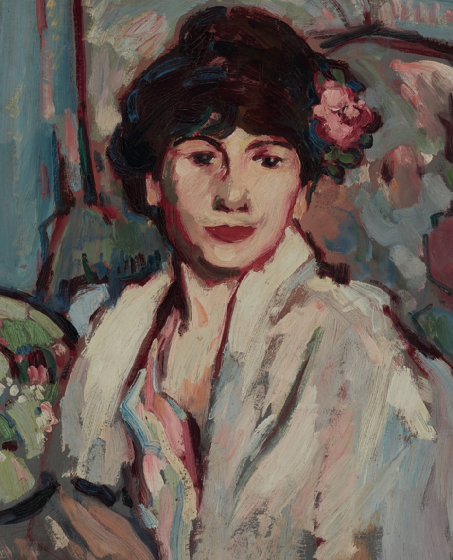 JD Fergusson (1874-1961) 'Rose in the Hair', 1908