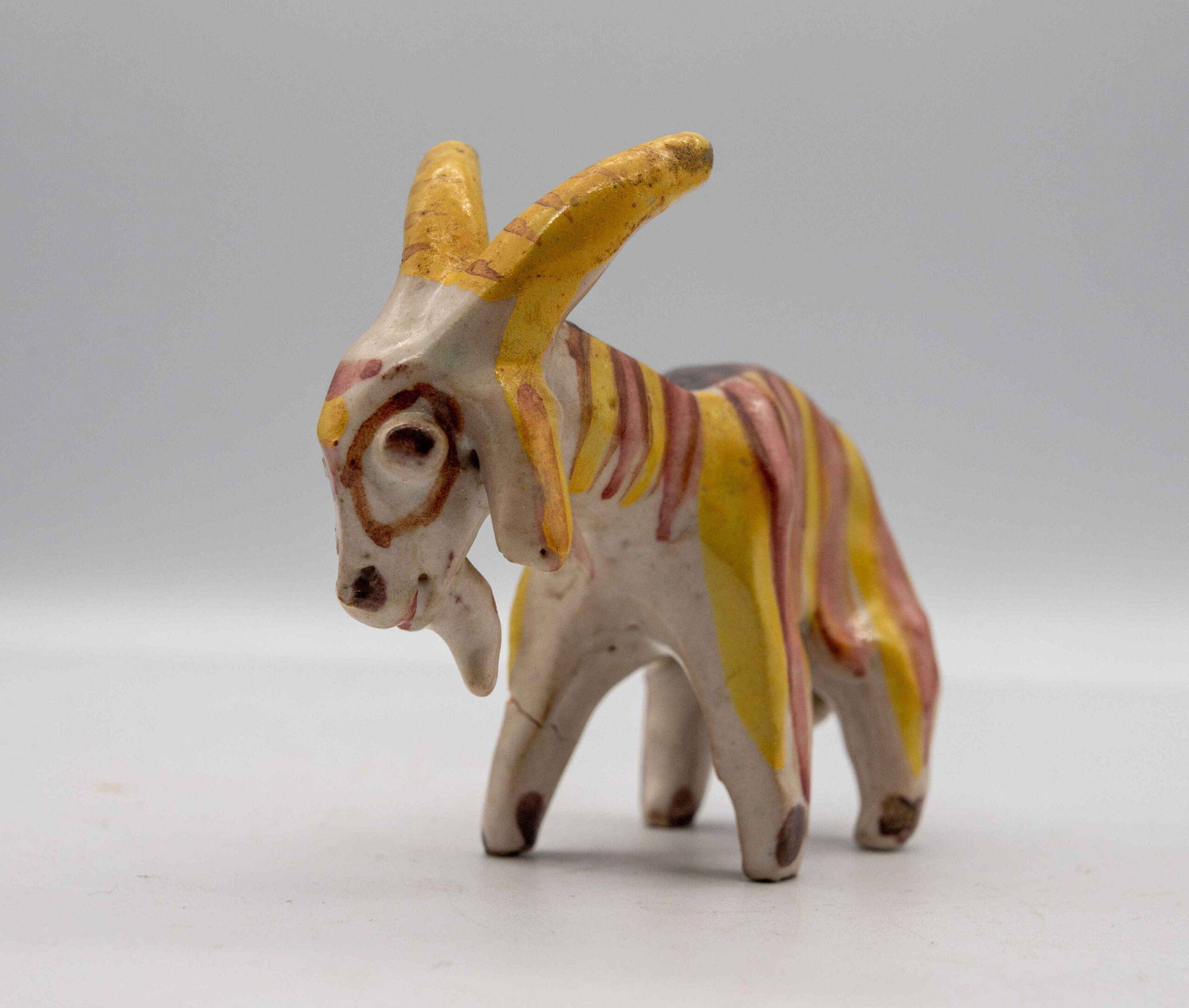 Pottery goat made by King Charles
