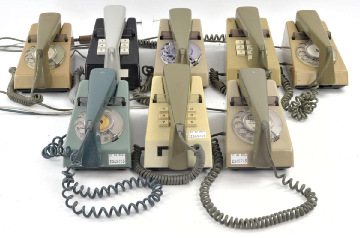A selection of vintage trim phones