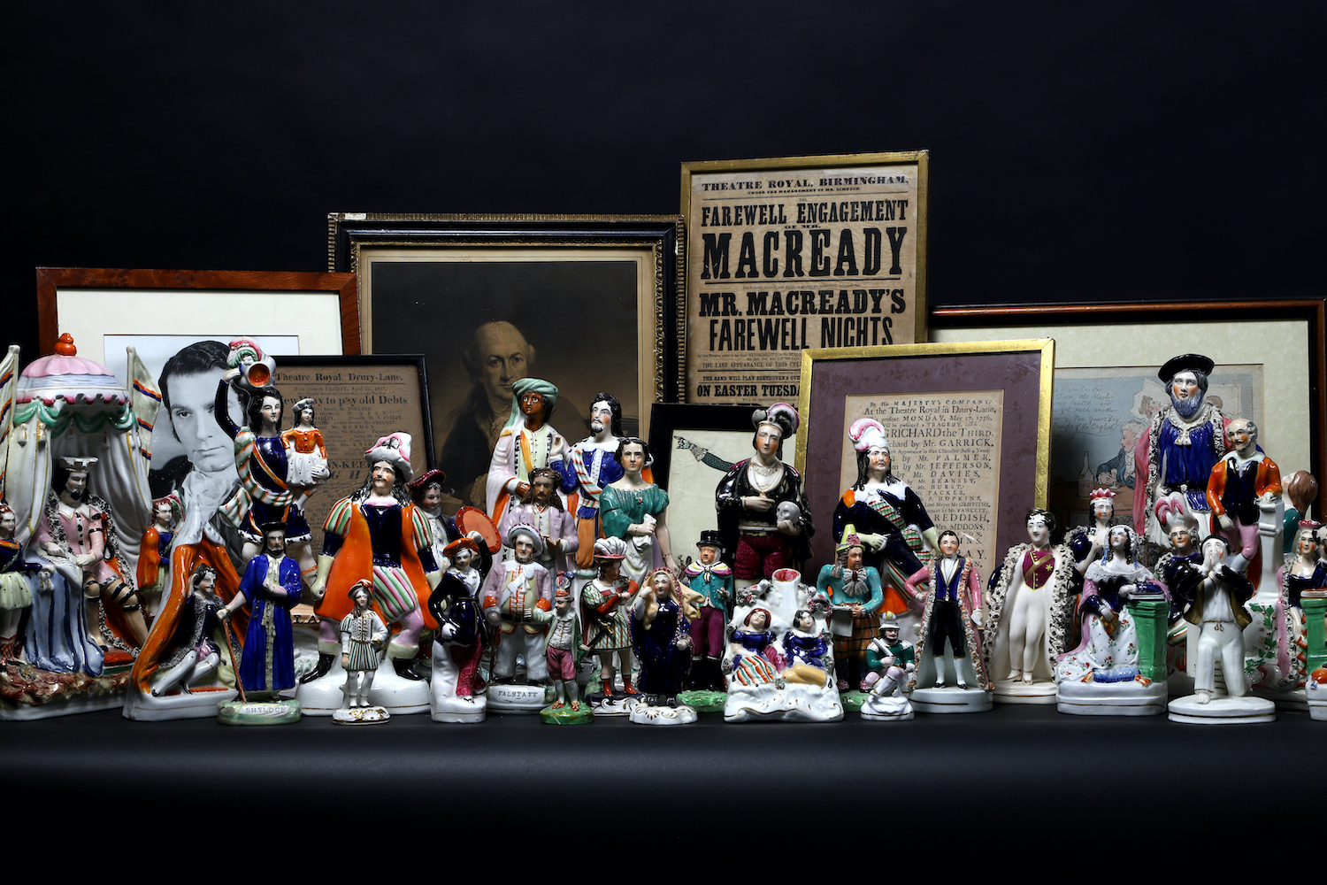 Selection of theatrically themed items
