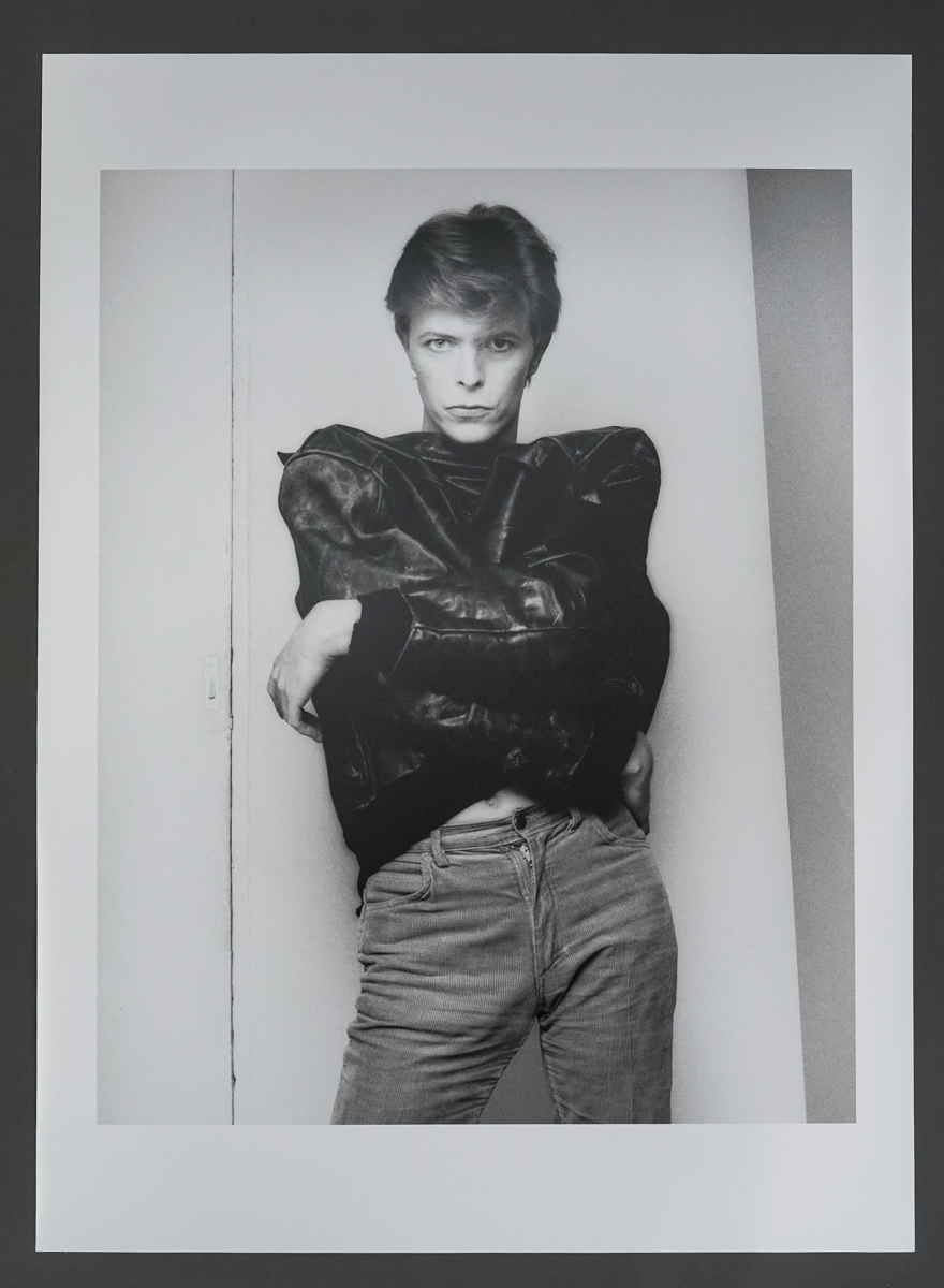 A photograph of David Bowie by Sukita that was bought at a car boot sale