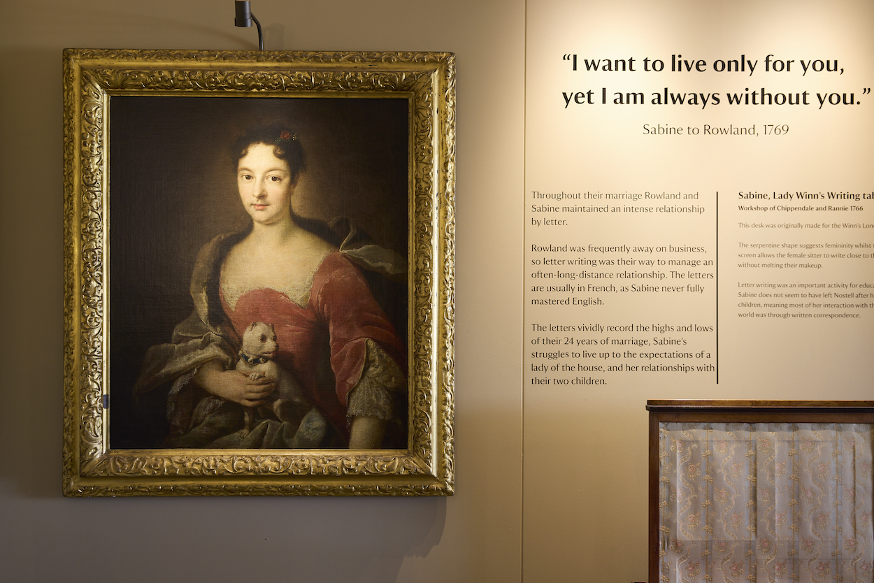 Detail of a display in the Servants Hall at National Trust's Nostell