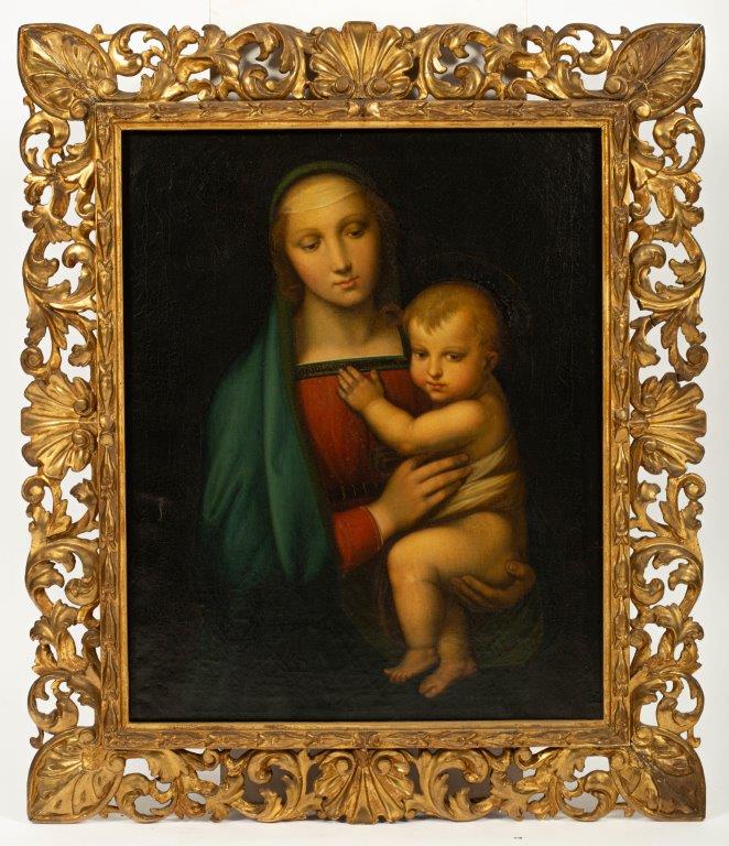 A painting of Madonna and Child