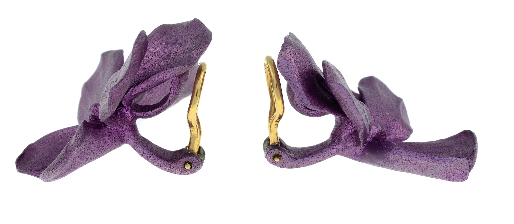 A pair of JAR pansy earrings