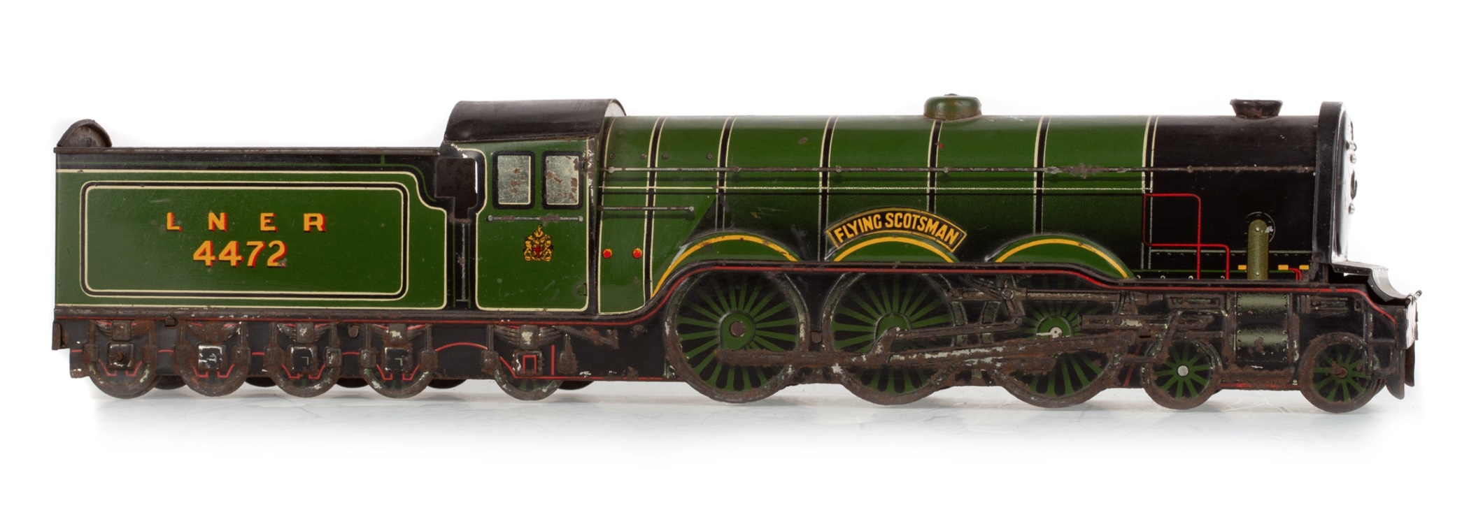 An antique biscuit tin of the Flying Scotsman