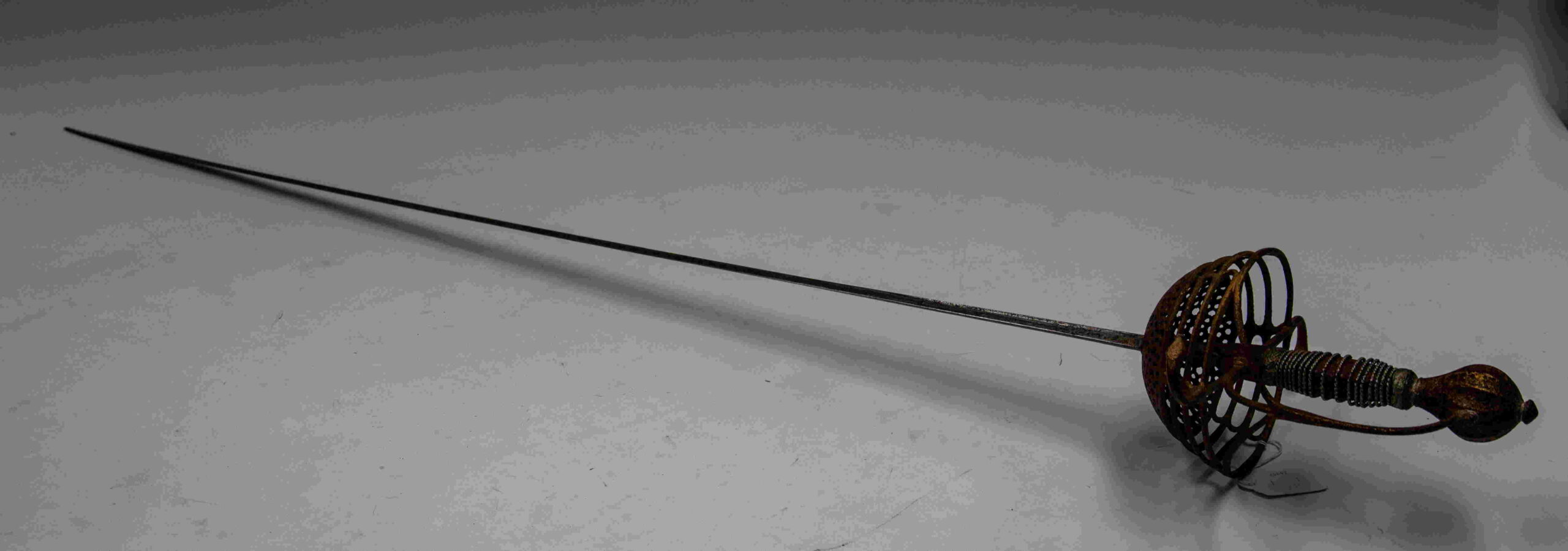 A 17th or 18th-century continental cup-hilted rapier sword