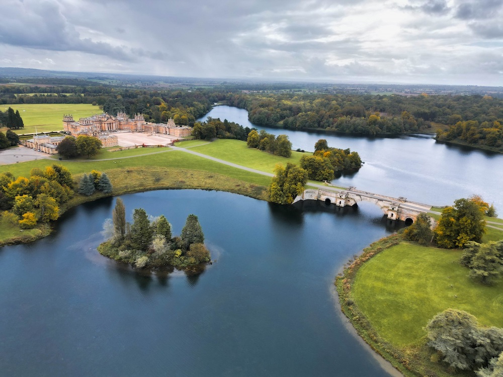 A lake in the grounds of Blenheim Palace