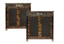 A pair of Regency Calamander Cabinets