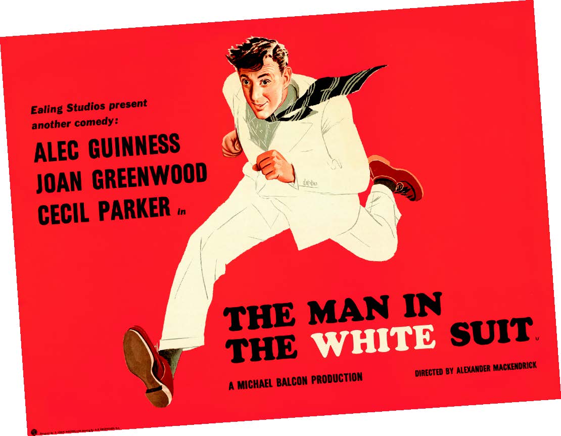 'The Man in the White Suit British' vintage movie poster