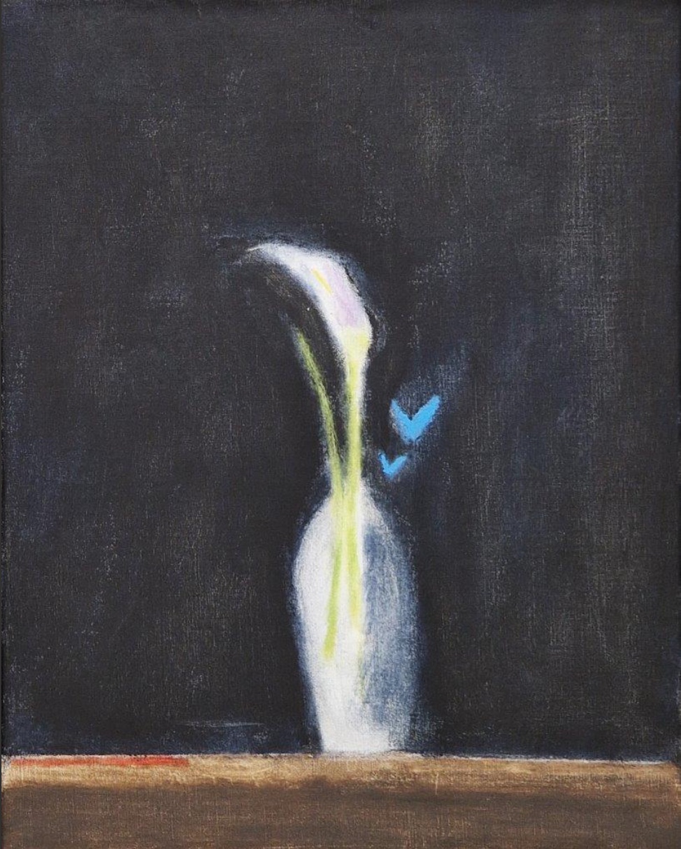 A painting entitled Arum Lily by Craigie Aitchison