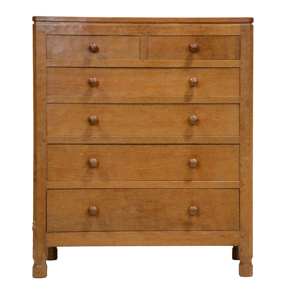 A chest of drawers from the workshop of Robert 'Mouseman' Thompson