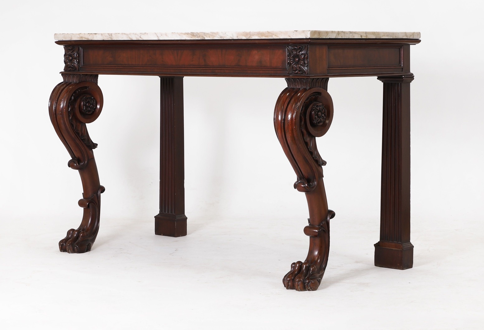 A George IV mahogany console table c.1825